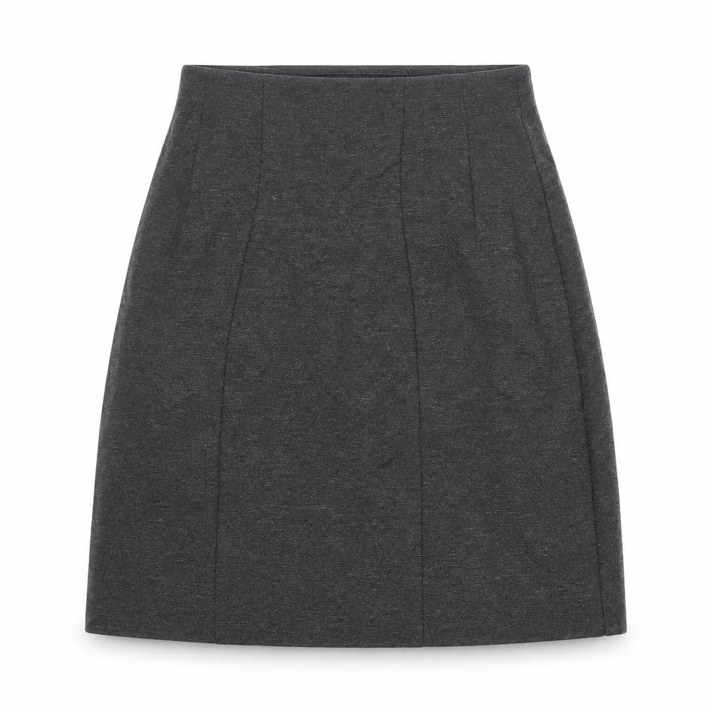 Marks & Spencer Womens Grey Viscose A-Line Skirt Size 8