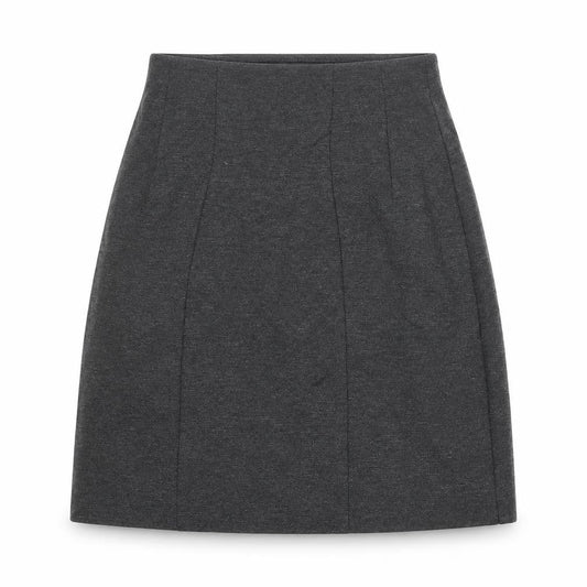 Marks & Spencer Womens Grey Viscose A-Line Skirt Size 8