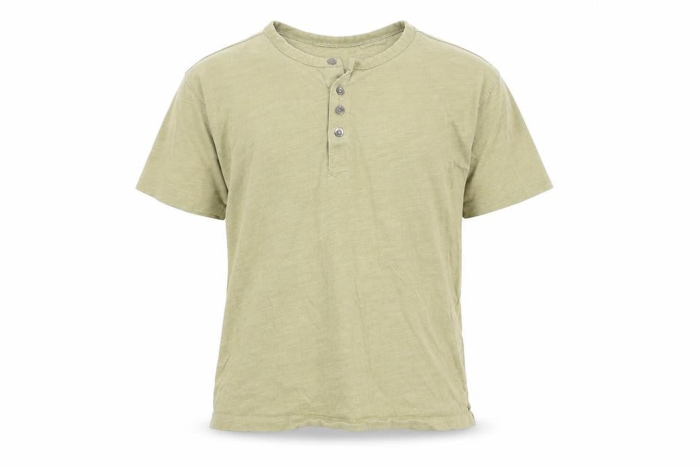 Zara Boys Brown 100% Cotton Basic T-Shirt Size 9-10 Years Round Neck Button