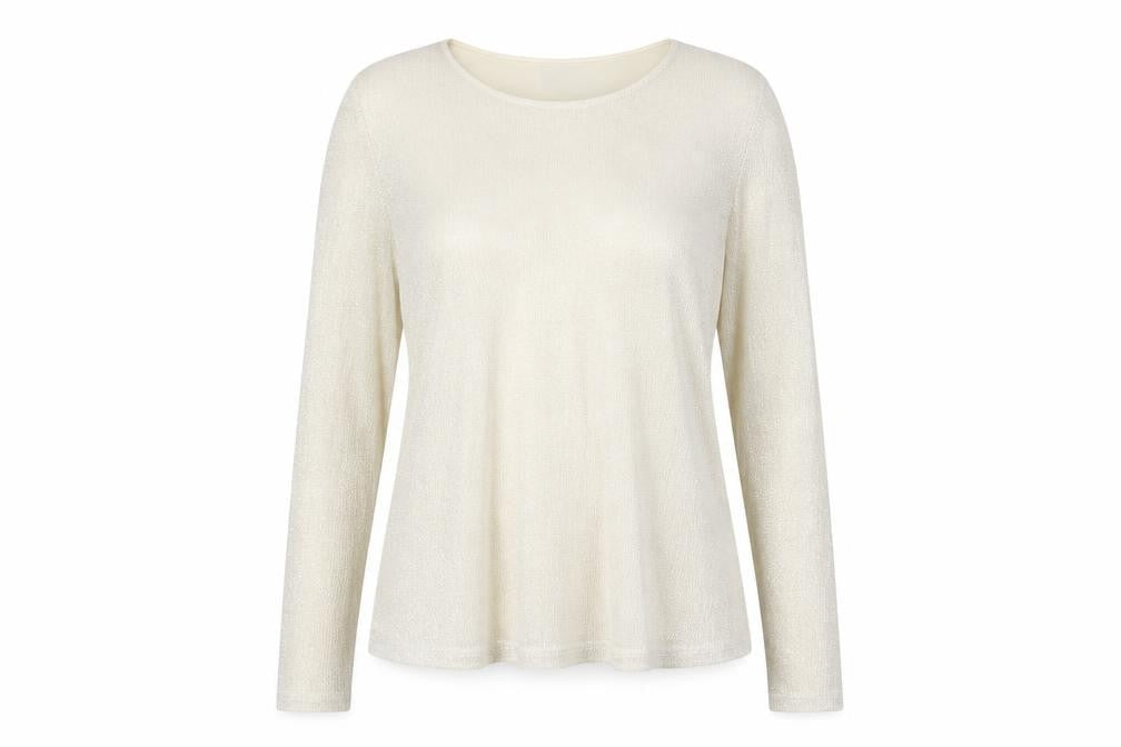 Per Una Womens Ivory Polyester Basic Blouse Size 14 Boat Neck