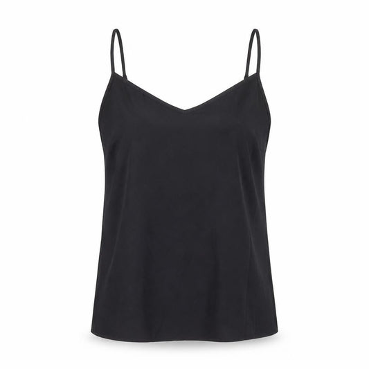 Marks and Spencer Womens Black Polyester Basic Tank Size 10 V-Neck