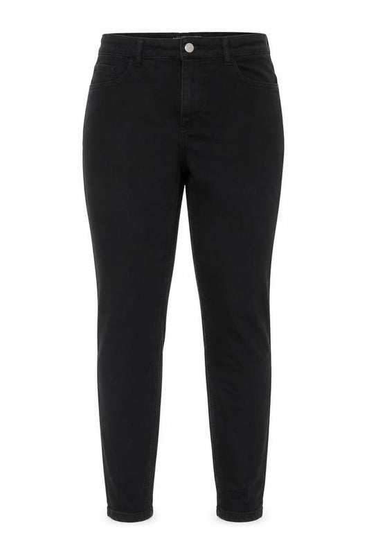 Dunnes Stores Womens Black Cotton Skinny Jeans Size 10 Regular Zip