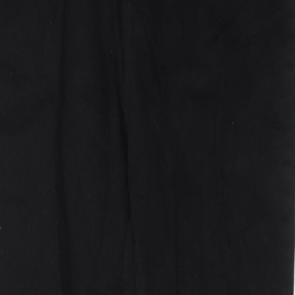 Dunnes Stores Womens Black Cotton Skinny Jeans Size 10 Regular Zip