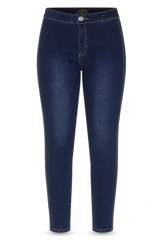 Denim Club Womens Blue Cotton Skinny Jeans Size 10 Regular Zip