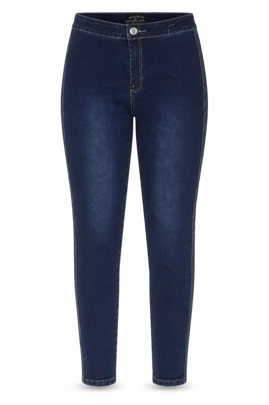 Denim Club Womens Blue Cotton Skinny Jeans Size 10 Regular Zip
