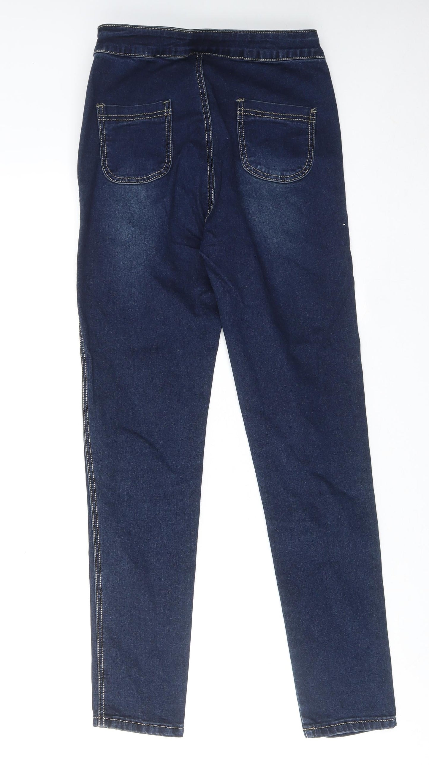 Denim Club Womens Blue Cotton Skinny Jeans Size 10 Regular Zip