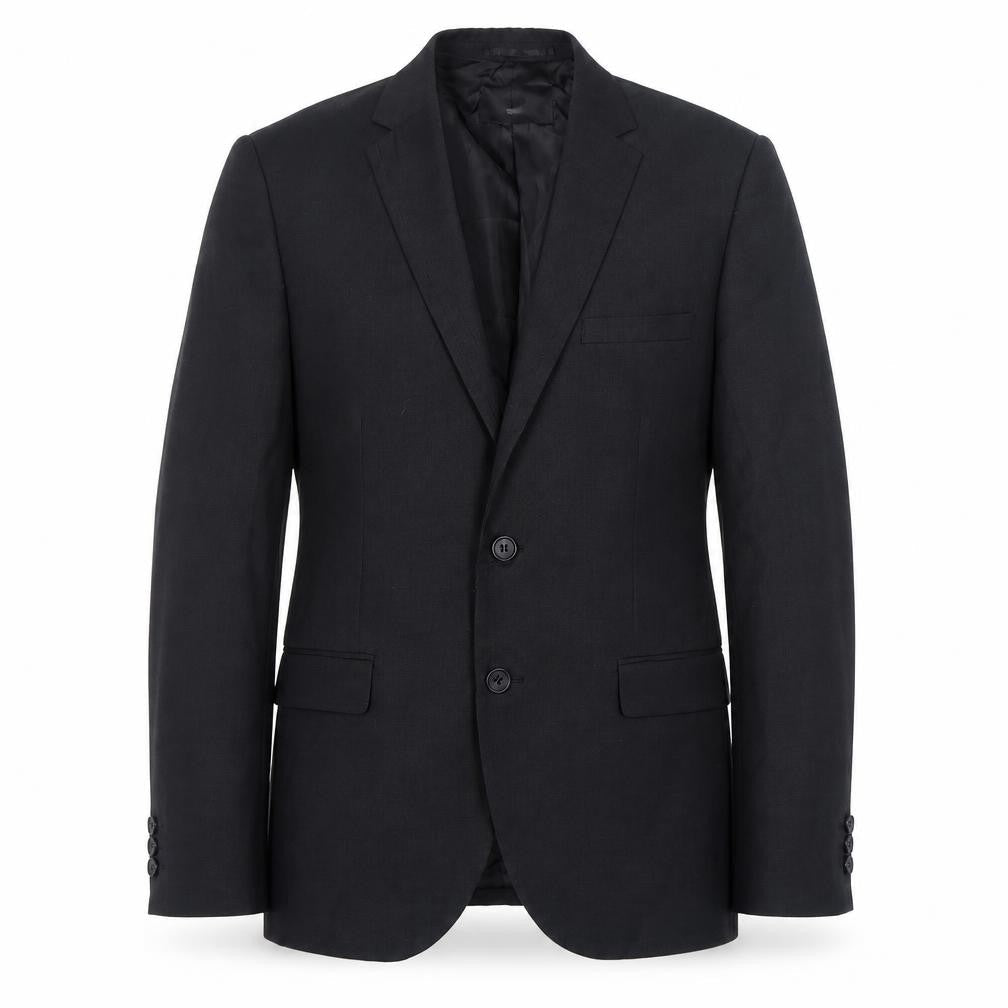 H&M Mens Black Polyester Jacket Suit Jacket Size 40 Regular