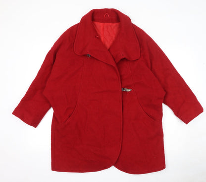 Miss Smith Womens Red Jacket Size 14 Magnetic