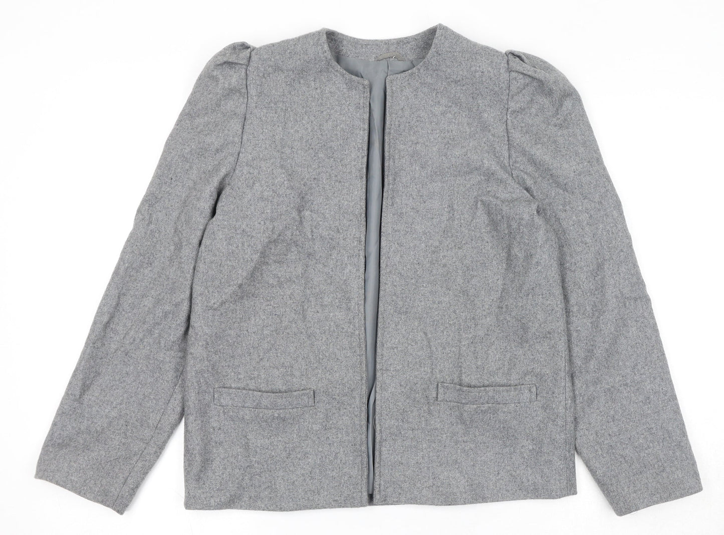 Topshop Womens Grey Jacket Size 10