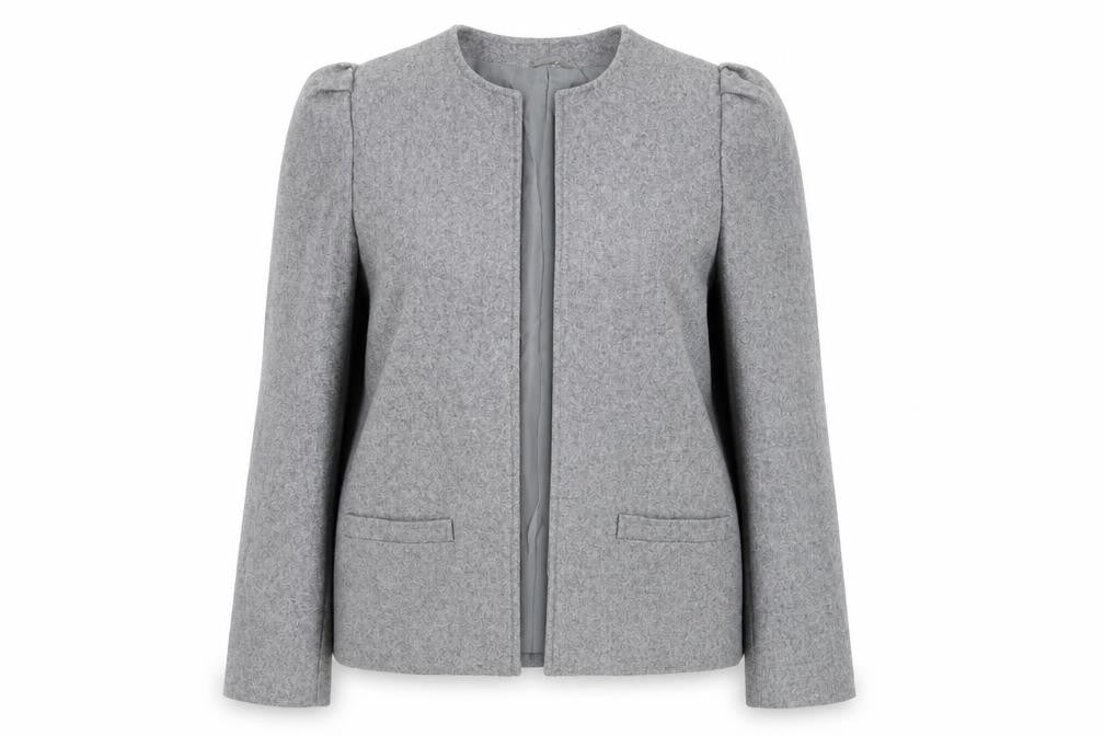 Topshop Womens Grey Jacket Size 10