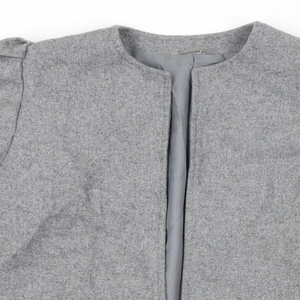 Topshop Womens Grey Jacket Size 10