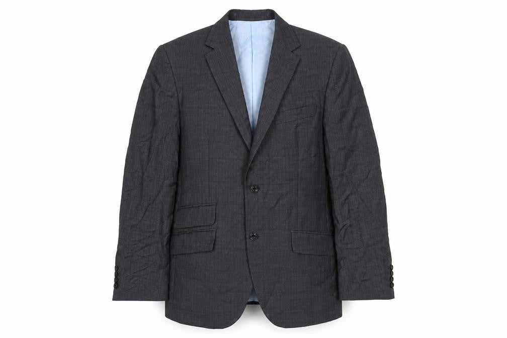 Marks & Spencer Mens Grey Wool Jacket Blazer Size 40 Regular