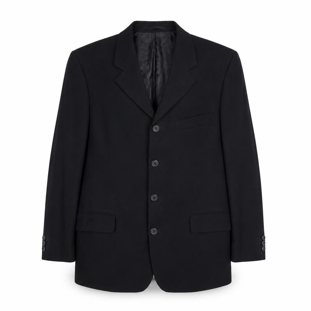 Maitland Mens Black Polyester Jacket Suit Jacket Size 38 Regular