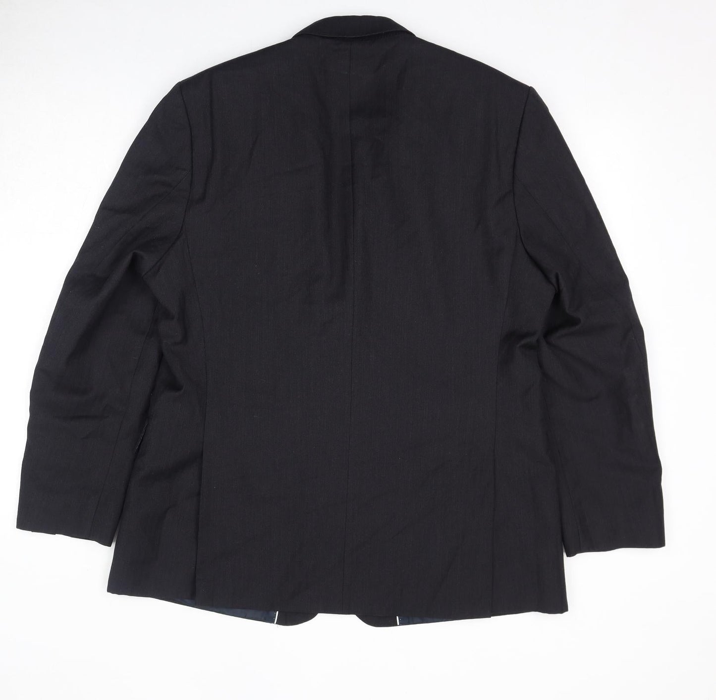 Hammond & Co Mens Black Polyester Jacket Suit Jacket Size 44 Regular