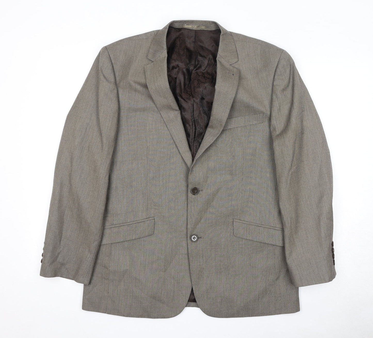 Skopes Mens Brown Polyester Jacket Suit Jacket Size 40 Regular