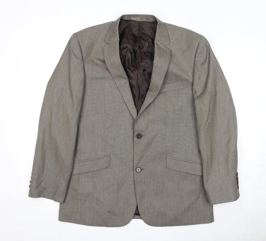 Skopes Mens Brown Polyester Jacket Suit Jacket Size 40 Regular
