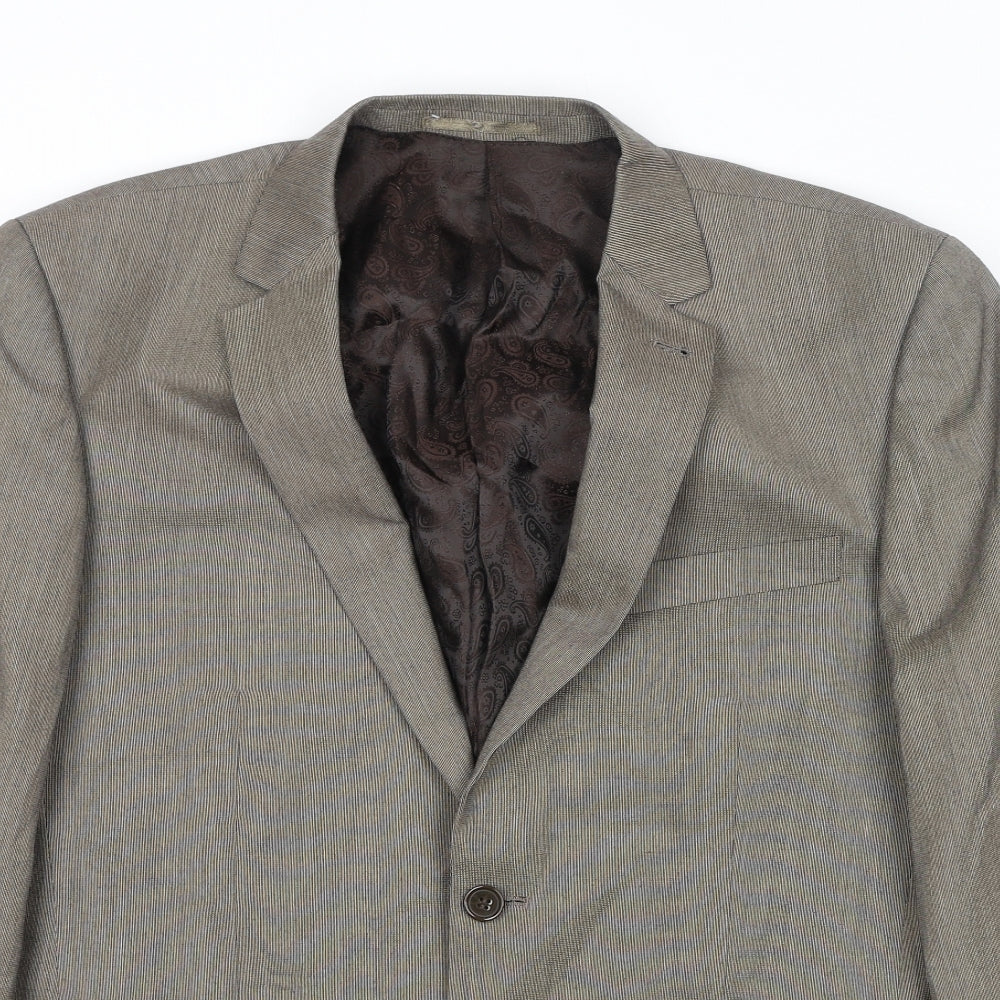 Skopes Mens Brown Polyester Jacket Suit Jacket Size 40 Regular