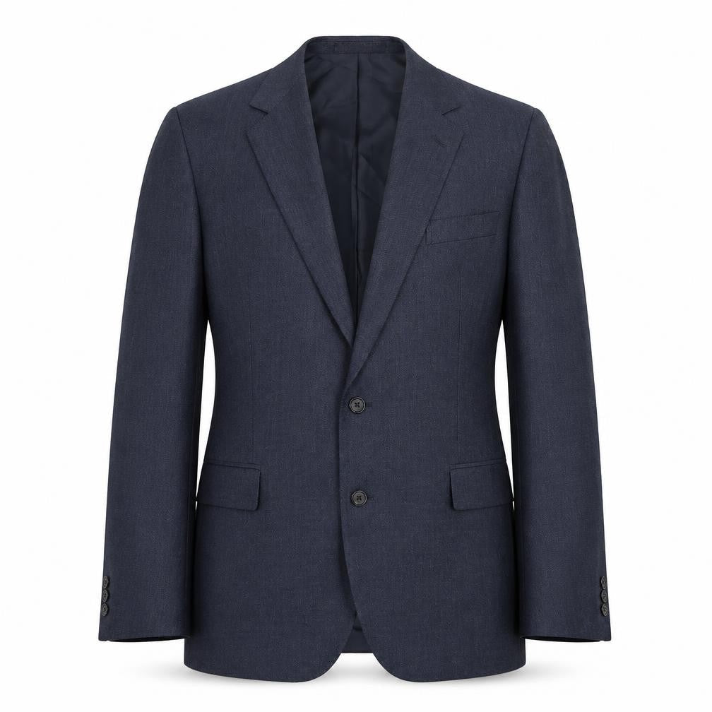 Greenwoods Mens Blue Polyester Jacket Suit Jacket Size 44 Regular
