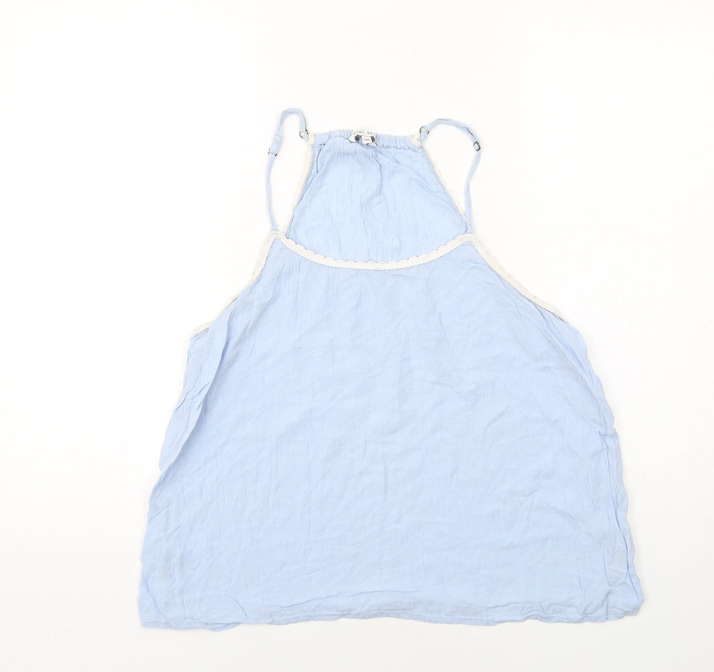 NEXT Womens Blue Viscose Basic Tank Size 12 Round Neck