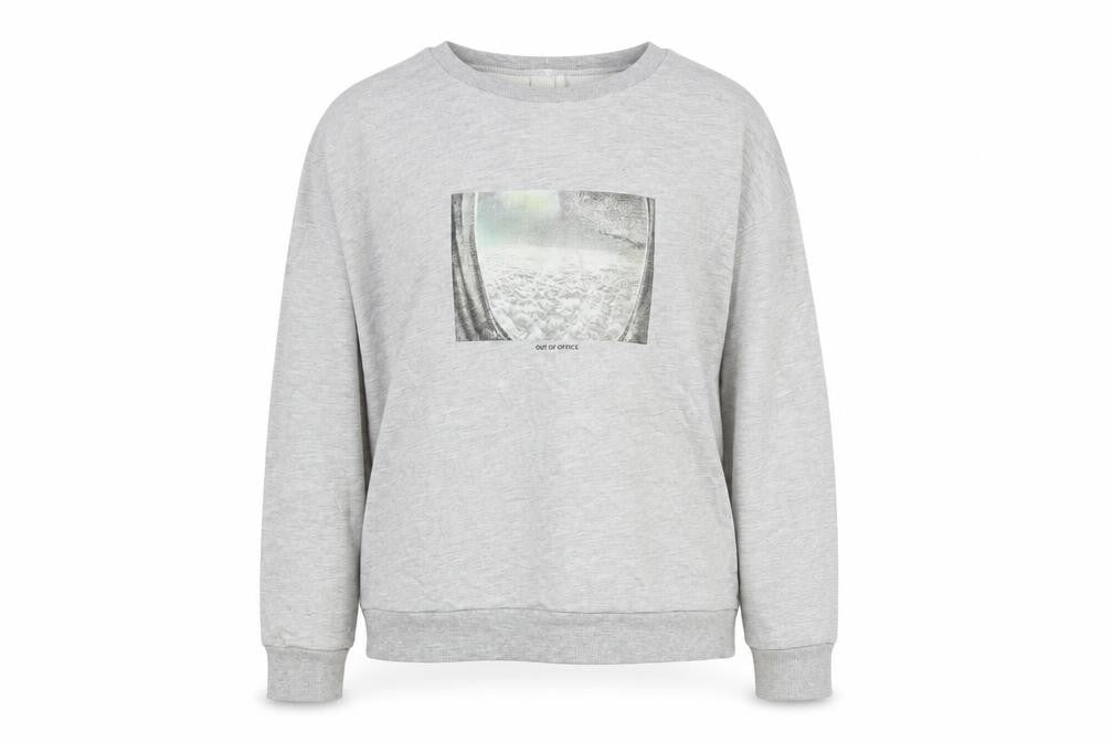 ASOS Womens Grey Cotton Pullover Sweatshirt Size 16 Pullover - Out of Office