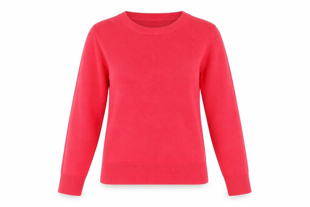 Marks & Spencer Womens Pink Round Neck Acrylic Pullover Jumper Size 6