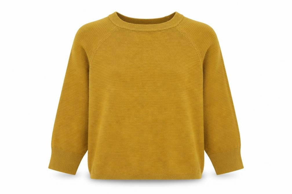 Jaqueline de Yong Womens Brown Round Neck Acrylic Pullover Jumper Size XS