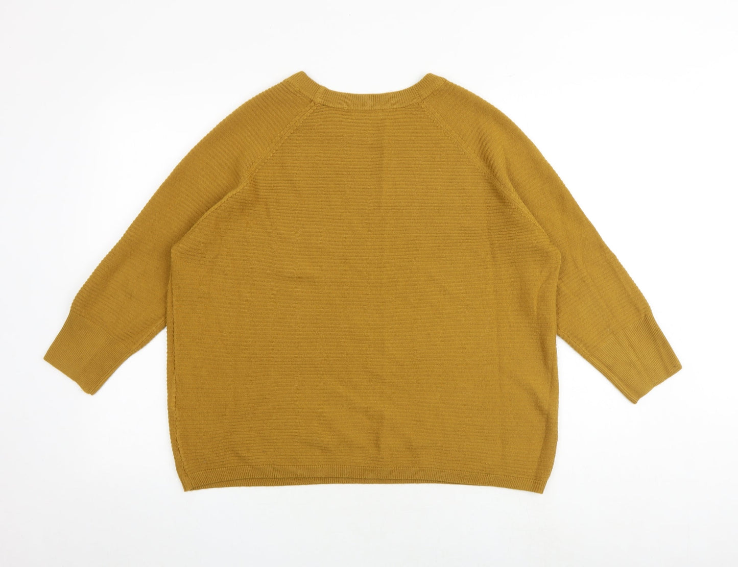 Jaqueline de Yong Womens Brown Round Neck Acrylic Pullover Jumper Size XS