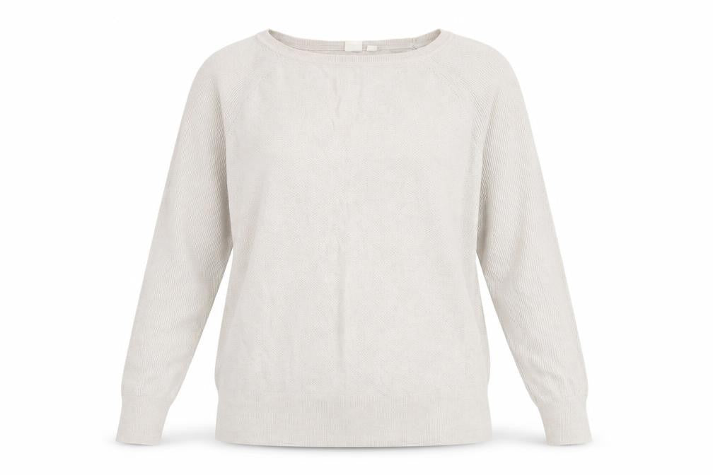 Gap Womens Beige Round Neck Nylon Pullover Jumper Size M