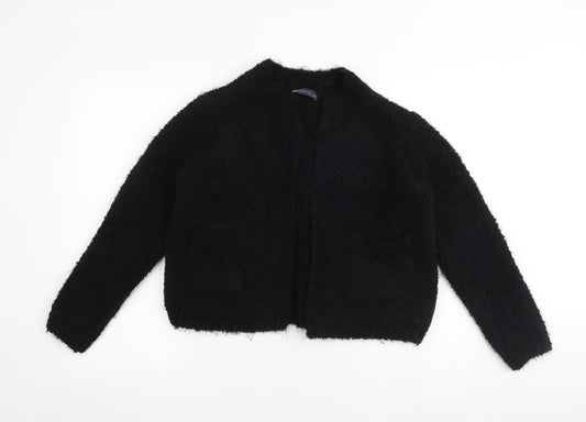 Marks and Spencer Womens Black V-Neck Acrylic Cardigan Jumper Size M