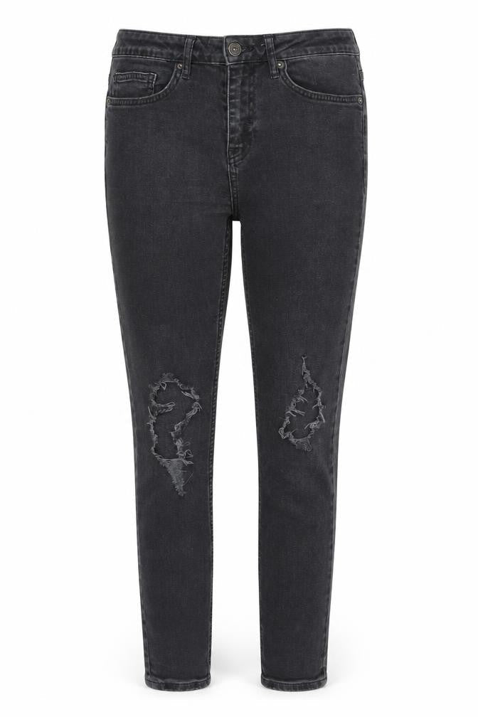 Topman Womens Grey Cotton Skinny Jeans Size 30 in Slim Zip