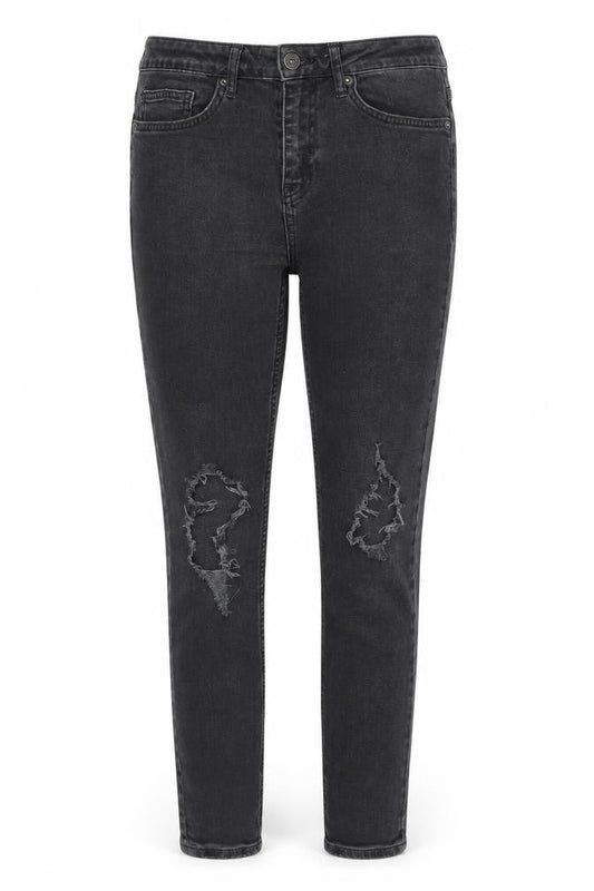 Topman Womens Grey Cotton Skinny Jeans Size 30 in Slim Zip