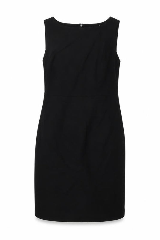 Next Womens Black Polyester A-Line Size 14 Boat Neck Zip