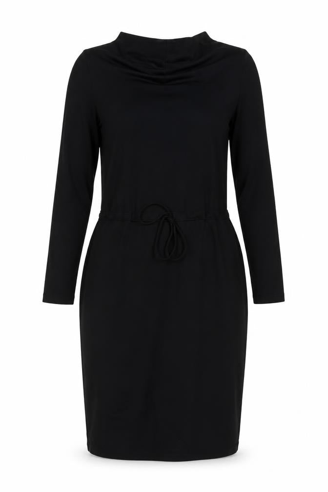 Marks & Spencer Womens Black Polyester A-Line Size 12 Cowl Neck Pullover