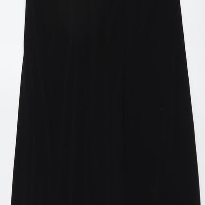 En Focus Womens Black Colourblock Polyester A-Line Size 10 Halter Pullover