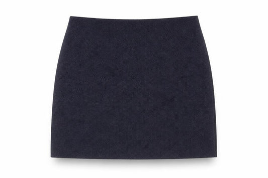 Monsoon Womens Blue Geometric Polyester A-Line Skirt Size 14 Zip