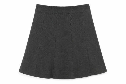 Next Womens Black Polka Dot Polyester Swing Skirt Size 14 Zip