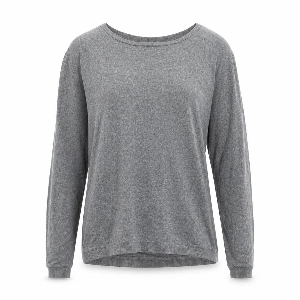 Zara Womens Grey Round Neck Polyester Pullover Jumper Size M