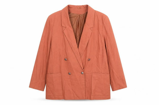 Debenhams Womens Orange Polyester Jacket Suit Jacket Size 14