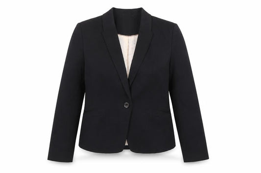 Marks & Spencer Womens Black Polyester Jacket Blazer Size 12