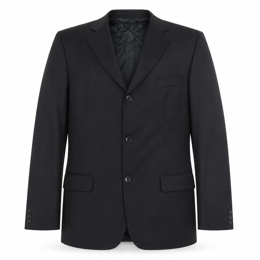 Horne Brothers Mens Black Polyester Jacket Suit Jacket Size 42 Regular