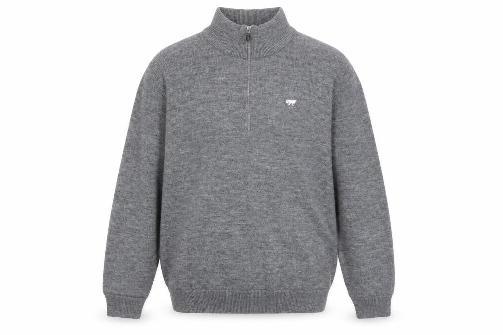 Cutter & Buck Mens Grey Wool Pullover Sweatshirt Size L