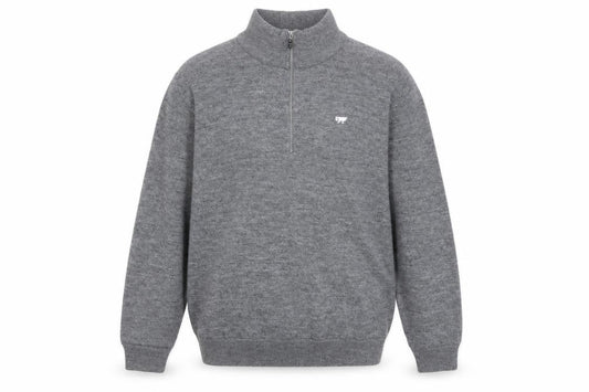 Cutter & Buck Mens Grey Wool Pullover Sweatshirt Size L