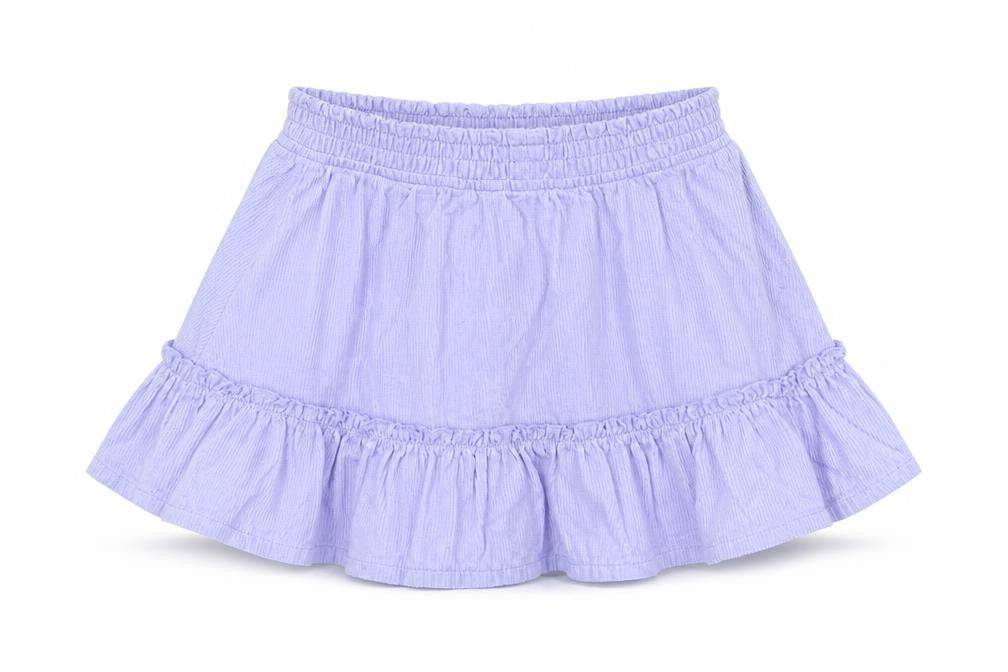 Marks & Spencer Girls Purple Cotton A-Line Skirt Size 2-3 Years Regular Pull On