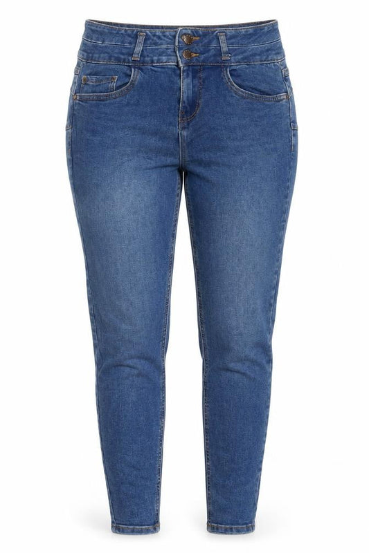 New Look Womens Blue Cotton Skinny Jeans Size 8 Regular Zip