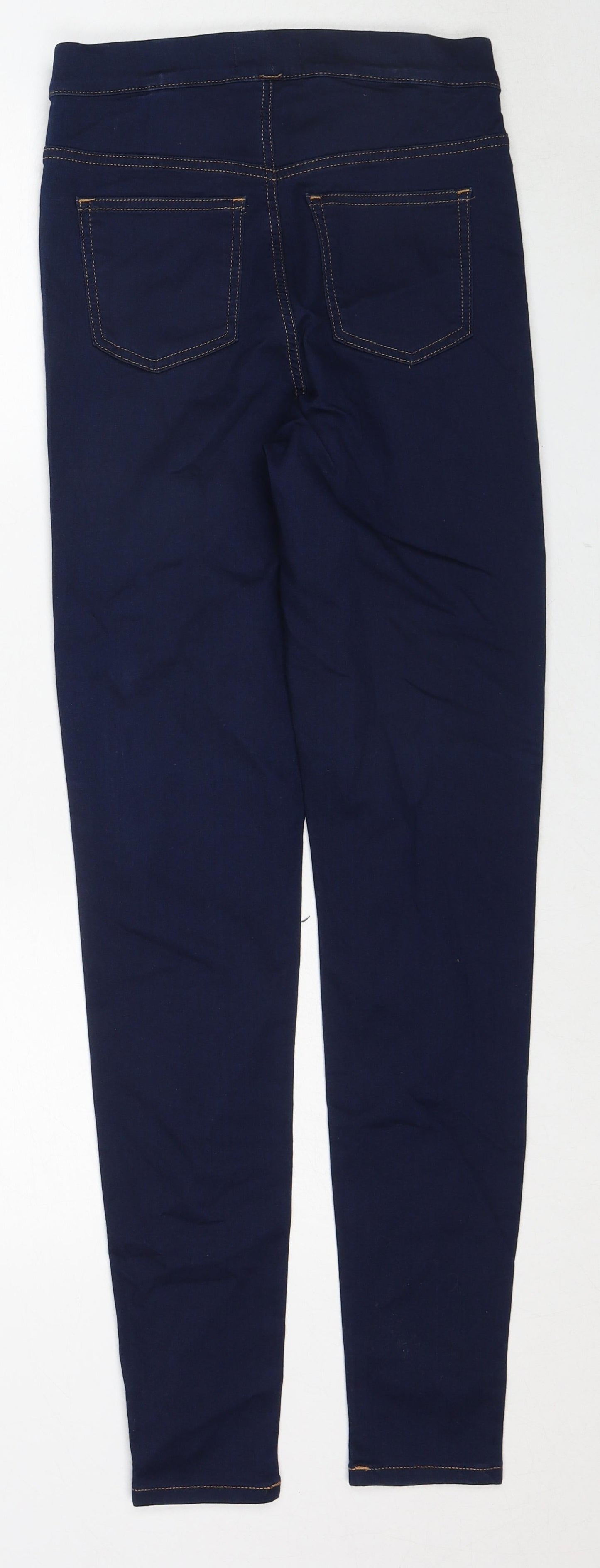 Marks and Spencer Womens Blue Cotton Jegging Jeans Size 8 Regular