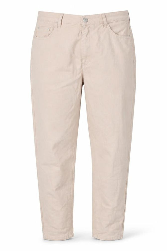 Missguided Womens Beige Cotton Mom Jeans Size 12 Regular Zip