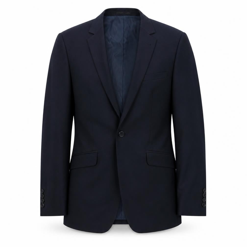 ASOS Mens Black Polyester Jacket Suit Jacket Size 38 Regular