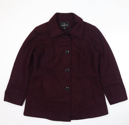 London Fog Womens Red Jacket Size L Button