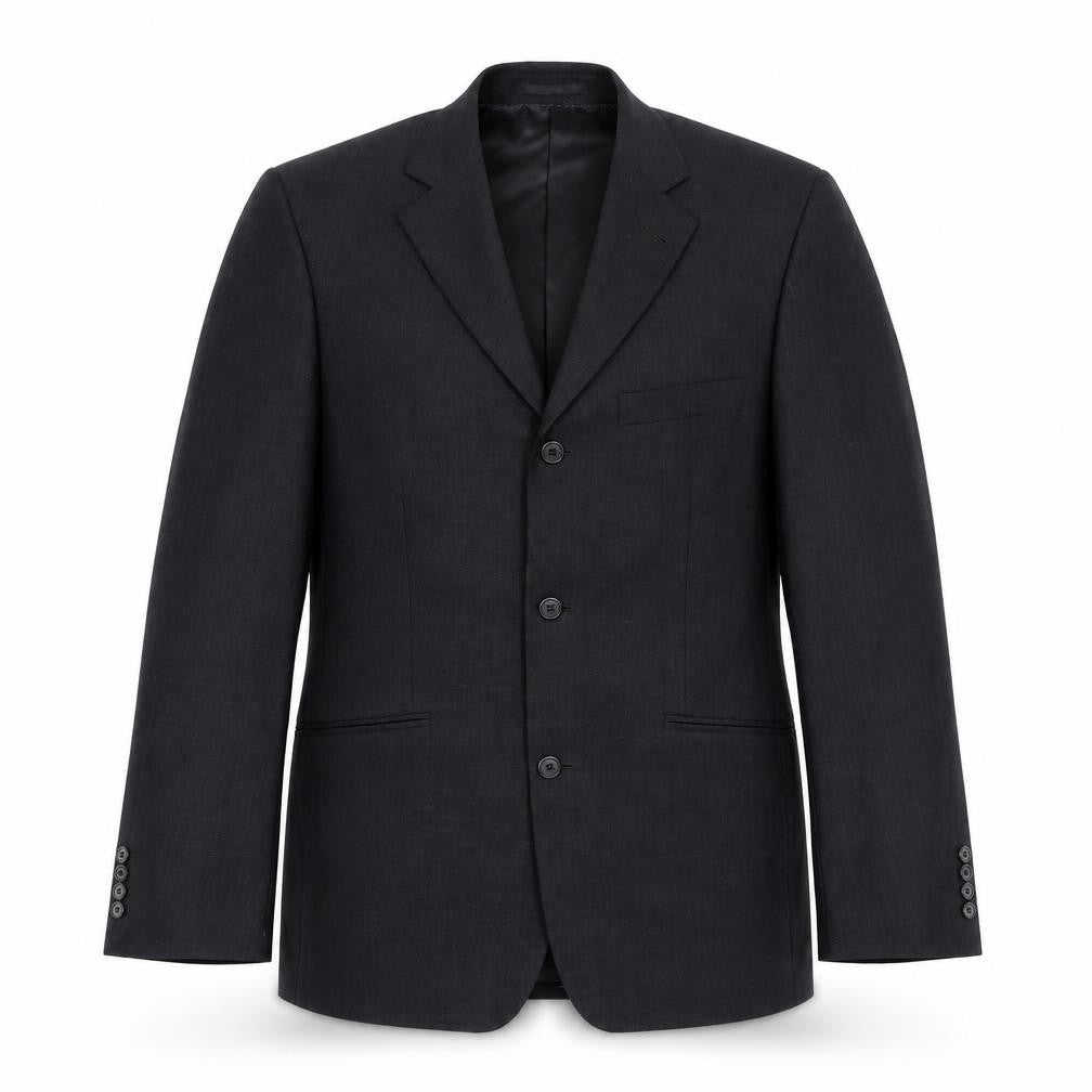 Charlton Gray Mens Black Polyester Jacket Suit Jacket Size 38 Regular