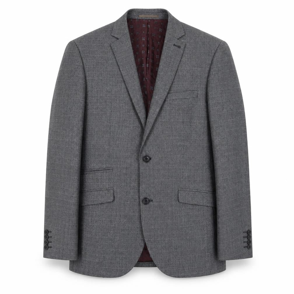 NEXT Mens Grey Polyester Jacket Suit Jacket Size 40 Regular